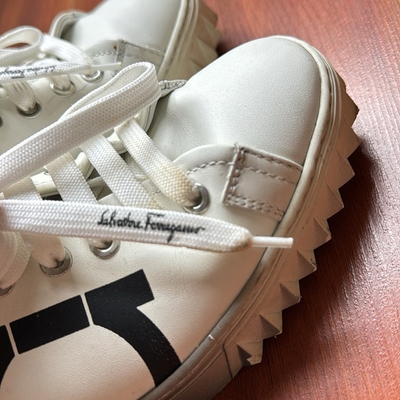 Salvatore Feraggamo Leather Sneakers - Picture 5 of 8